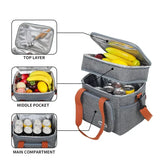Weiyinxing Thermal Lunch Bag Picnic Food Cooler Bags Insulated Case Durable Waterproof Office Lunchbag Shoulder Strap Cooling Box