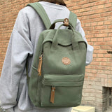 Weiyinxing Women Male Canvas College Backpack Men Female Retro Travel Book Bag Girl Boy Laptop Student Fashion Vintage Lady School Bags