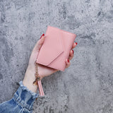 Weiyinxing Women Cute Pink Wallets Pocket Purse Card Holder Small Wallet Lady Female Fashion Short Coin Purse Money Bag