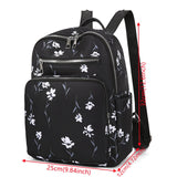 Weiyinxing Women Waterproof Nylon Backpack High-capacity Leisure Backpack Lightweight Shoulder Bag School Multipurpose Backpack