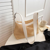 Weiyinxing 2024 Summer Women Straw Tote Bag New In Travel Beach Bags Lady Travel Weave Handbags and Purses