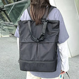 Weiyinxing Women&Men Backpack Large Capacity Unisex Backpacks Nylon Waterproof Sports Bag Trend School Bags Portable Leisure Travel Handbag