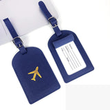 Weiyinxing 1PC PU Leather Luggage Tag Suitcase Identifier Label Baggage Boarding Bag Tag Name ID Address Holder Travel Accessories