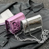 Weiyinxing Year's Popular Super Popular Small Bag 2024 Summer Popular Versatile Chain Messenger Bag Fashion Mini Square Sling Bag