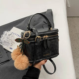 Weiyinxing Design Small Bucket Bags for Women 2024 New Fashion Zip Up Female Handbags Autumn Winter Trendy Crossbody Bags