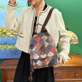 Weiyinxing Leather Backpack Women Fashion Wild Trend Casual Small Ladies Travel Bag Backpack for Teenage Girls