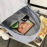 Weiyinxing Nylon Women Men Red Leisure College Backpack Cool Male Travel Female Laptop Bag Girl Boy Teenager Fashion Ladies Book Bag