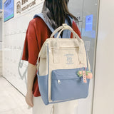 weiyinxing Fashion Girls Cute Backpack Shoulder Bag Sweet Candy Color Schoolbag for Teens Rucksack High School Bookbag Mochila