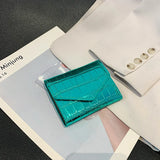 Weiyinxing New Fashion Stone Pattern Laser Wallet Women Coin Purse Mini Multi Card Carrying Card Bag High Capacity Card Holders