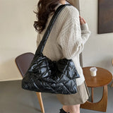 Weiyinxing Cotton Tote Bag Winter Puffy Quilted Handbags Women Nylon Padding Down Shoulder Bag 2024 Luxury Designer New Crossbody Bag