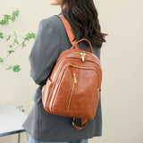 weiyinxing Women's Handheld 2023 Shoulder Bags High Quality PU Leather Women's Backpack Waterproof Luxury New Designer School Bag