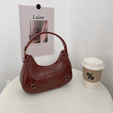 Weiyinxing Wine Red Bridal Handbags 2024 Spring Summer PU Leather Zipper Crossbody Bag for Women Fashion Lady Shoulder Bag