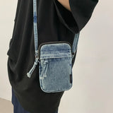 Weiyinxing Sewing Thread Women's Shoulder Bag 2024 New Women's Crossbody Bag Mobile Phone Bag Hot Selling Design Mini Denim