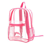 Weiyinxing Capacity Transparent Backpack Casual Zipper Waterproof Clear Backpack School Bag Visible PVC Backpack Travel Bag for Women