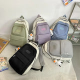 Weiyinxing Female Male Big BookBag Girl Boy Laptop College Backpack Lady Men Travel Leisure Student Packet Women Nylon School Bags