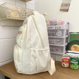 weiyinxing Fashion Waterproof Nylon Rucksack for Teenage Girl Backpack Bookbag High School Schoolbag Black Mochila Women Shoulder