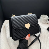 Weiyinxing Trendy Women's Crossbody Bags 2024 New Heart Hasp Design Lightweight Handbags Female Commute Versatile Shoulder Bag