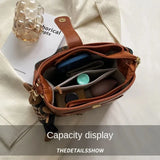 Weiyinxing Simple Small PU Leather Bucket Crossbody Bag for Women 2024 Designer Fashion Lady Luxury Black Shoulder Handbag