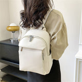weiyinxing Women's Backpack 2023 New Women's Luxury Designer Solid Color Single Shoulder Bag Soft Leather Large Capacity Student Travel Bag