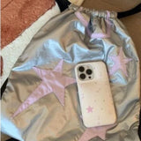 Weiyinxing Japanese Preppy Sweet Star Schoolbags Men Women Harajuku Y2k Aesthetic All Match Backpacks Drawstring Casual Kawaii Bags