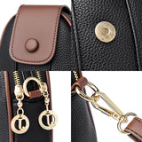 Weiyinxing Quality Women's Genuine Leather Shoulder Bags Contrast Messenger Bag Brand Designer Ladies Crossbody Bag Small Phone Bags
