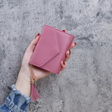 Weiyinxing Women Cute Pink Wallets Pocket Purse Card Holder Small Wallet Lady Female Fashion Short Coin Purse Money Bag
