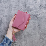 Weiyinxing Women Cute Pink Wallets Pocket Purse Card Holder Small Wallet Lady Female Fashion Short Coin Purse Money Bag