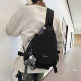 Weiyinxing New Chest Bag Men's Crossbody Bag Multi Functional Casual One Shoulder Backpack Large Capacity Messenger Bags for Men Bolsa