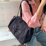 Weiyinxing Wearresistant Shoulder Bag High Quality Leisure Simple Short Distance Travel Bag Large Capacity Commuting Tote Bag