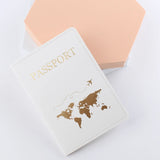 Weiyinxing Lover Couple Passport Cover Hot Stamping Simple Plane Women Men Travel Wedding Passport Covers Holder Fashion Wedding Gift