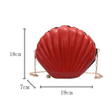 Weiyinxing Women Shoulder Handbags Shell Bag Chain Cute Sequins Small Bag Phone Money Pouch Zipper Crossbody Bags for Women