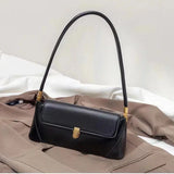 Weiyinxing PU leather Shoulder Bag For Women Luxury Simple Design Underarm Bag Vintage Lady Underarm Bags Shopping Tote Purse