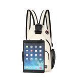 Weiyinxing Women Small Backpack 2023 Casual Girls Chest Bag with Earphone Hole Travel Backpack Multi-Functional Rucksacks Mochila Mujer