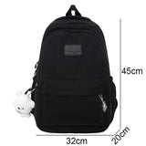 Weiyinxing Women Pink Waterproof Student Backpack New Girl Travel Leisure School Bag Lady Nylon Cute Book Female Laptop College Bag