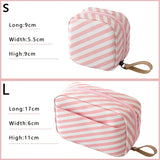 Weiyinxing Mini Cosmetic Bag Flamingo Solid Color Travel Toiletry Storage Bag Cactus Beauty Makeup Bag Organizer for Women Makeup Pouch