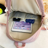 Weiyinxing Lady Laptop Kawaii Waterproof Backpack New Female College Bag Women Harajuku Book Backpack Girl Travel School Bag Fashion