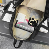 Weiyinxing Women Plaid Leisure School Bag Girl Travel Laptop Student Backpack Female Teenager Book Bags Ladies Nylon College Packet Fashion