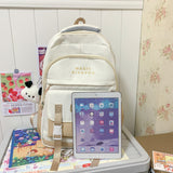 Weiyinxing Kawaii Fashion Nylon Waterproof Laptop Student Book Bag Women College Backpack Girl School Bags Female Travel Cute Trendy