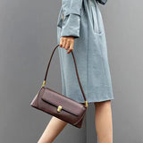 Weiyinxing PU leather Shoulder Bag For Women Luxury Simple Design Underarm Bag Vintage Lady Underarm Bags Shopping Tote Purse