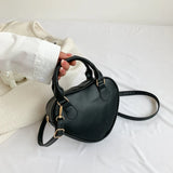 Weiyinxing colors Pu Leather Crossbody Bag Women Handbag Cute Ladies Heart Shaped Shoulder Bag Love Clutch Purse Fashion Small Tote Bag