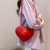 Weiyinxing Shape Bags for Women Mini Sling Shoulder Bag Ladys Red Love Heart Bag Fashion Pouch Bag Valentine Gifts Luxury Handbags