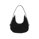 Weiyinxing Diamonds PU Leather Crossbody Bags for Women Summer Shoulder Handbags Female Solid Color Cross Body Bag