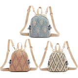 Weiyinxing Fashion New Straw Braided Ethnic Style Hand-woven Personalized Diagonal Backpack