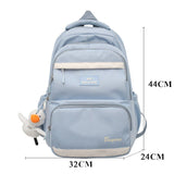 weiyinxing Fashion Waterproof Nylon Rucksack for Teenage Girl Backpack Bookbag High School Schoolbag Black Mochila Women Shoulder