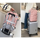 Weiyinxing Women Travel Backpack Waterproof Anti-Theft Stylish Casual Daypack Luggage Strap USB Charging Port Backpack Laptop School Bags