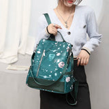 Weiyinxing Oxford Women Backpack Fashion Anti-theft Women Backpacks Print Girls School Bag High Quality Large Capacity Backpack