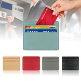 Weiyinxing Pu Leather ID Card Holder Candy Color Bank Credit Card Box Multi Slot Slim Card Case Wallet Women Men Business Card Cover