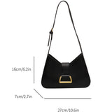 Weiyinxing Branded Shoulder Bags For Women 2024 Luxury Designer Purse And Handbags Pure Color PU Leather Underarm Side Bag Sac A Main