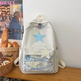 Weiyinxing Sweet All Match Star Backpacks Japanese Women Streetwear Y2k Aesthetic Schoolbags High-capacity Kawaii Backpack Students