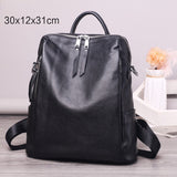 Weiyinxing Backpack Women Female Natural Leather Real Cowhide Ladies Backpack Bag High Quality Woman Black Bags School Backpacks